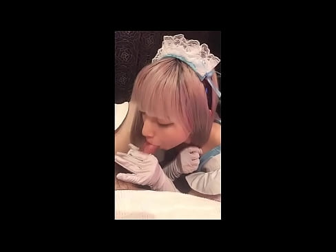 ❤️ Japonský idol [mayuka], kostým francouzské pokojské, část 1, orál a honění s pleťovým mlékem ️ Šukání video u nás